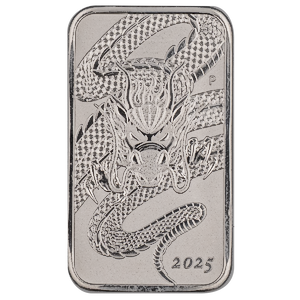 2025 1 oz Perth Mint Silver Dragon Bullion Bar