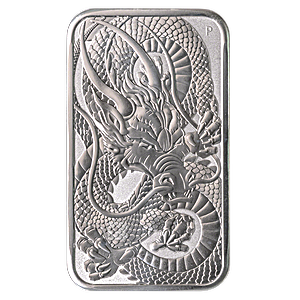 Perth Mint Silver Dragon Bar 2021 - 1 oz