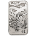 2022 1 oz Perth Mint Silver Dragon Bullion Bar thumbnail