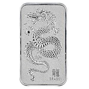 2025 1 oz Perth Mint Silver Dragon Bullion Bar