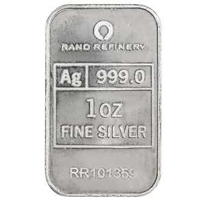 1 oz Rand Refinery Silver Bullion Bar - South African Elephants Design