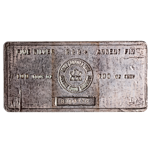 100 oz Royal Canadian Mint Silver Vintage Bullion Bar (Pre-Owned in Good Condition)
