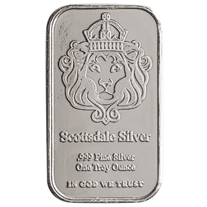 1 oz Scottsdale Mint Silver Bullion Bar - 
