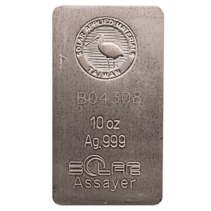 10 oz Solar Silver Bullion Bar