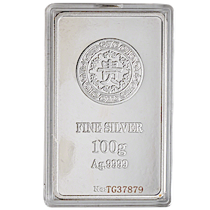 100 Gram Tianze Silver Bullion Bar