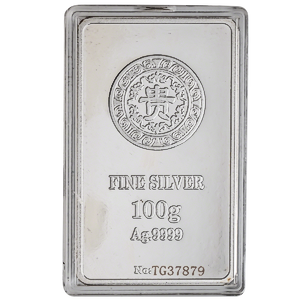 100 Gram Tianze Silver Bullion Bar
