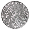 Incuse Indian Silver Rounds Incuse Indian Silver Rounds