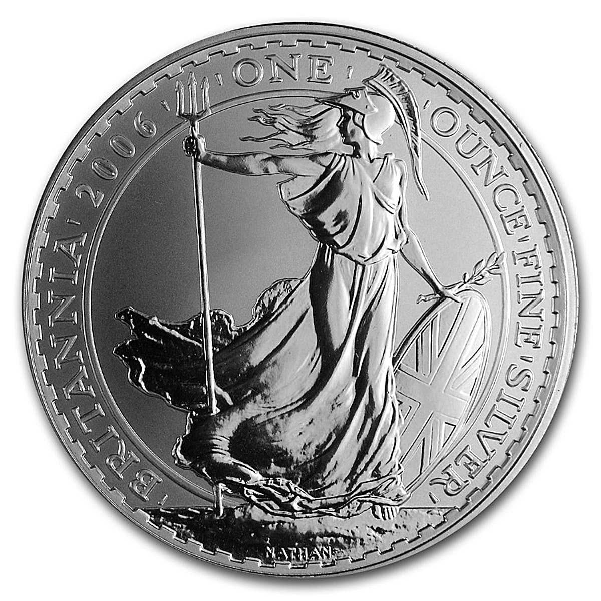 United Kingdom Silver Britannia 2006 - Circulated in Good Condition - 1 oz