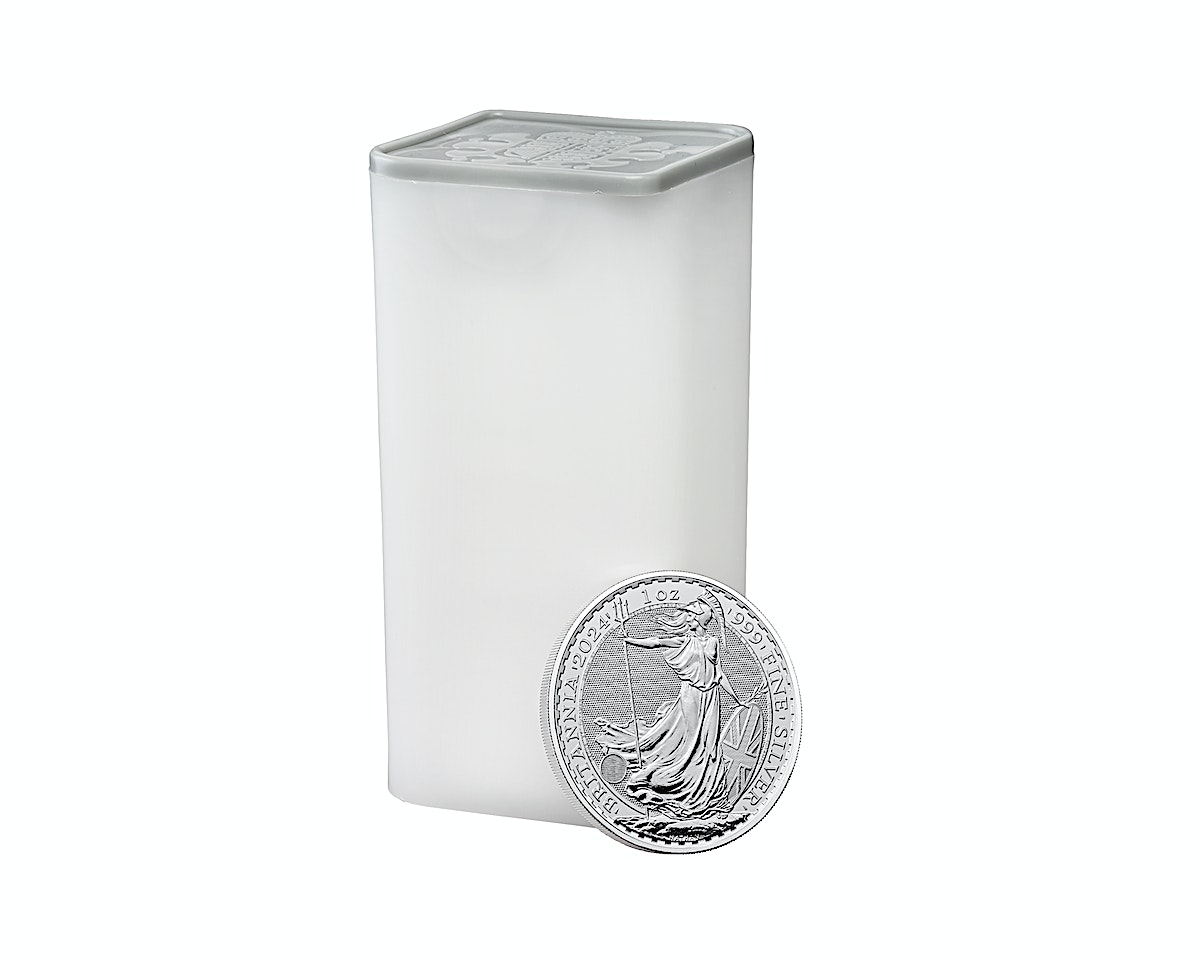 Buy 2024 1 Oz United Kingdom Silver Britannia Bullion Coin   1200 1200 Silver Coin Uk Britannia 1oz 2024 Tube 