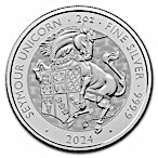 Buy 2024 2 oz UK Silver Tudor Beasts 'The Seymour Unicorn' Coin