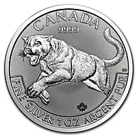 Canadian Silver Predator Series 2016 - Cougar - 1 oz Canadian Silver Predator Series 2016 - Cougar - 1 oz