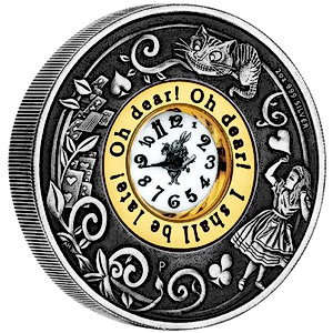 2 oz 150th Anniversary of Alice's Adventures in Wonderland Silver Coin