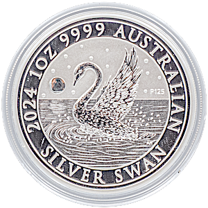 2024 1 oz Australian Silver Swan Bullion Coin (Pre-Owned in Good Condition)