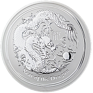 Australian Silver Lunar Series 2012 - Year of the Dragon - 10 oz