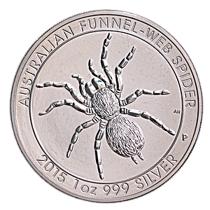 2015 1 oz Australian Silver Funnel Web Spider Bullion Coin