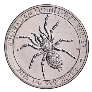 2015 1 oz Australian Silver Funnel Web Spider Bullion Coin