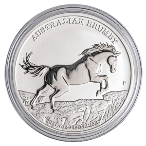 2021 1 oz Australian Silver Brumby Coin (Pre-Owned in Good Condition)