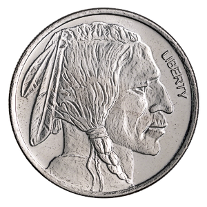 2013 1 oz Buffalo Indian Head Silver Bullion Rounds (Pre-Owned in Good Condition)