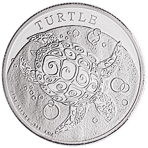 2016 1 oz Niue Silver Hawksbill Turtle (Pre-Owned in Good Condition)