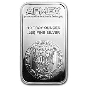 10 oz APMEX Silver Bullion Bar