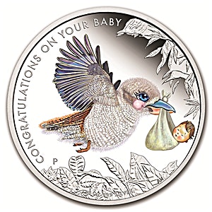 2016 1/2 oz Australia Newborn Baby Silver Coin