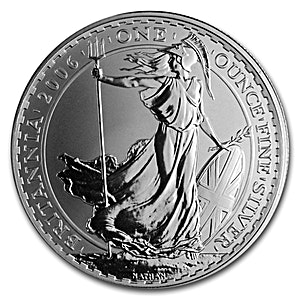 2006 1 oz United Kingdom Silver Britannia Bullion Coin (Pre-Owned in Good Condition)