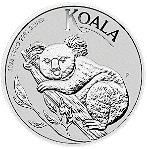 2025 1 Kilogram Australian Silver Koala Bullion Coin