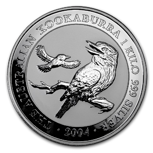 2004 1 Kilogram Australian Silver Kookaburra Bullion Coin