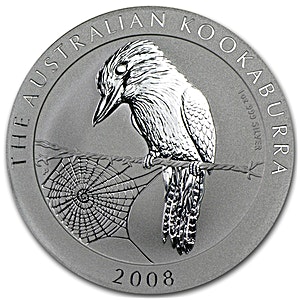 Australian Silver Kookaburra 2008 - 1 oz Australian Silver Kookaburra 2008 - 1 oz