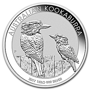 Australian Silver Kookaburra 2017 - 1 kg Australian Silver Kookaburra 2017 - 1 kg