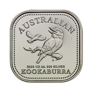 2003 1/2 oz Australian Silver Proof Kookaburra Coin (Pre-Owned in Good Condition)