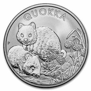 2022 1 oz Australia Quokka Silver Bullion Coin (Pre-Owned in Good Condition)