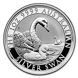 2019 1 oz Australian Silver Swan Bullion Coin (Pre-Owned in Good Condition)