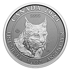 2023 3/4 oz Canadian Silver Lynx Bullion Coin (BU)