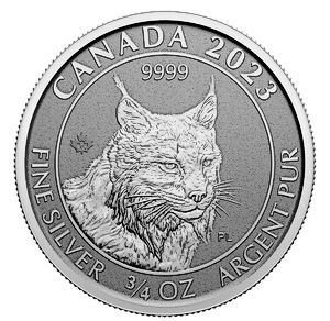 2023 3/4 oz Canadian Silver Lynx Bullion Coin (BU)