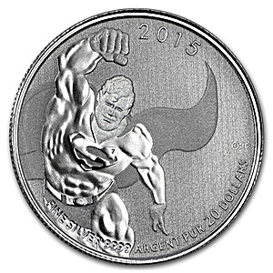 2015 1/4 oz Canada Superman Dawn of Justice Silver Coin