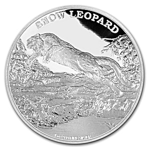 2016 1 oz Niue Endangered Species Snow Leopard Silver Coin