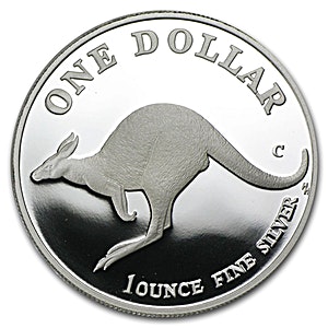 1998 1 oz Australian Silver Kangaroo Bullion Coin