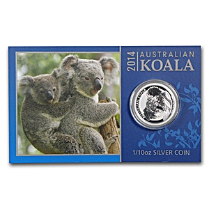 2014 1/10 oz Australian Silver Koala Bullion Coin