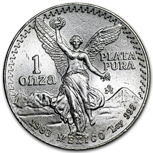 1983 1 oz Mexican Silver Libertad Bullion Coin