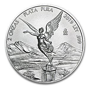 2019 2 oz Mexican Silver Libertad Bullion Coin