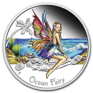 2016 1/2 oz Australia Ocean Fairy Silver Coin