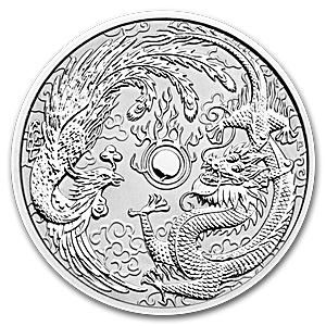 2019 10 oz Australian Silver Dragon & Phoenix Bullion Coin