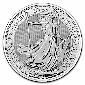 2025 10 oz United Kingdom Silver Britannia Bullion Coin