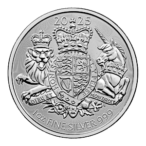 2025 1 oz United Kingdom Silver Royal Arms Bullion Coin