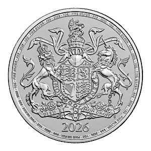 2026 1 oz United Kingdom Silver Royal Arms Bullion Coin