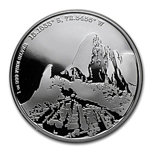 2015 1 oz Niue Forgotten Cities Machu Picchu Silver Coin