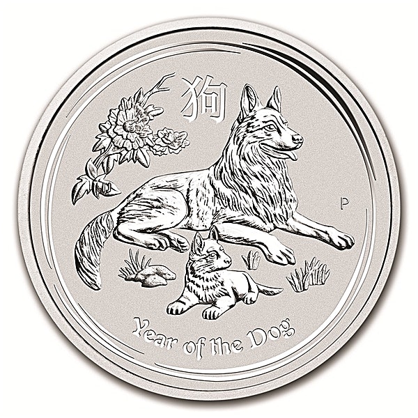 Australian Silver Lunar Series 2018 - Year of the Dog - 1/2 oz Australian Silver Lunar Series 2018 - Year of the Dog - 1/2 oz
