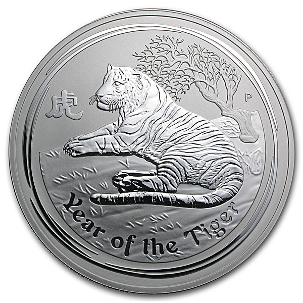 Australian Silver Lunar Series 2010 - Year of the Tiger - 1 kg Australian Silver Lunar Series 2010 - Year of the Tiger - 1 kg