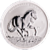 2020 1 oz Australia Silver Brumby Coin (Pre-Owned in Good Condition) thumbnail